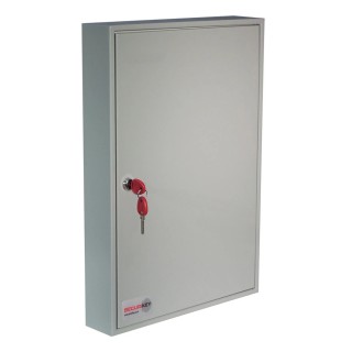 Securikey Grey Steel Key Cabinet, Wall Mounted, 100 Key Capacity KC100