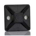 HellermannTyton Black Cable Tie Mount Polyamide 66, 4.1 mm Tie Width, 19 mm x 19 mm, Fixing Hole 3.1 151-28320 MB3A-PA66-BK