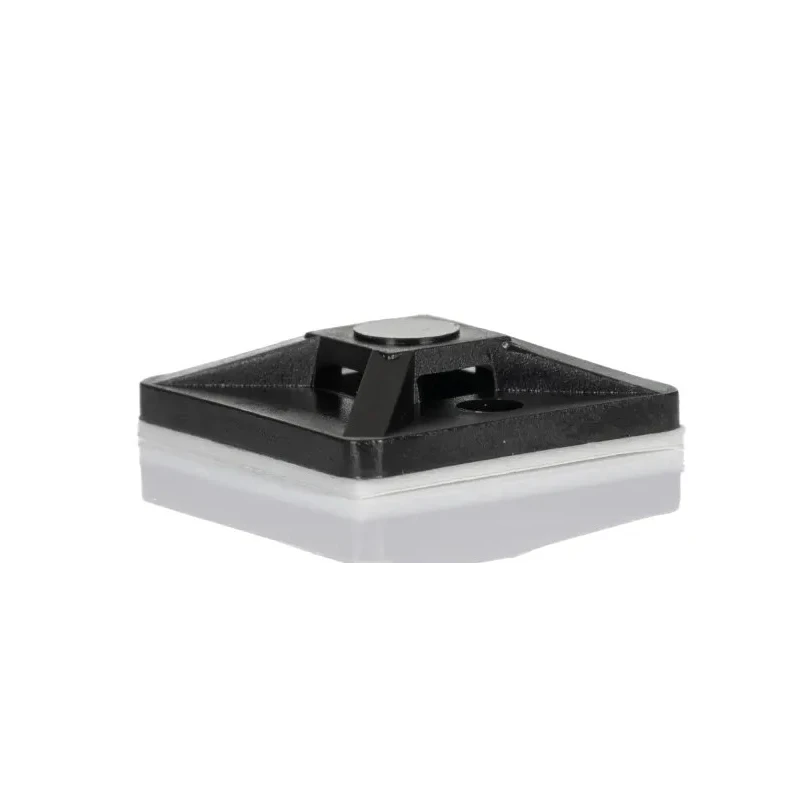HellermannTyton Black Cable Tie Mount Polyamide 66, 4.1 mm Tie Width, 19 mm x 19 mm, Fixing Hole 3.1 151-28320 MB3A-PA66-BK
