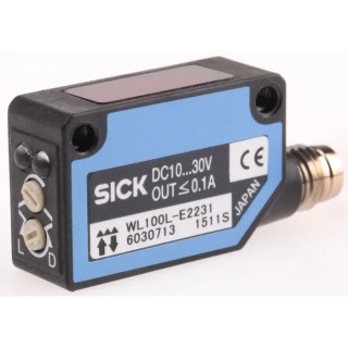 SICK Retroreflective Photoelectric Sensor Block Type NPN Output IP65 0.08–12 m WL100L-E2231