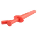 Staubli Red Crocodile Clip 20A Nickel Plated Steel Contact, Insulated, 20mm Jaw Opening 66.9474-22