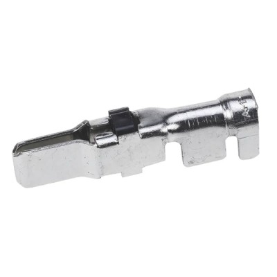 TE Connectivity Male Crimp Circular Connector Contact, Size 16 mm, Wire Size 10AWG, Type XII, Tin Plated, 31.62 mm 66259-5