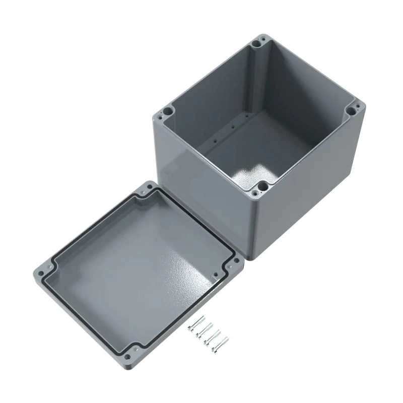 Rose Aluminium Standard Series Die-Cast Aluminium Enclosure, Grey Lid, IP66, IK09, 180x230x200 mm 01232018