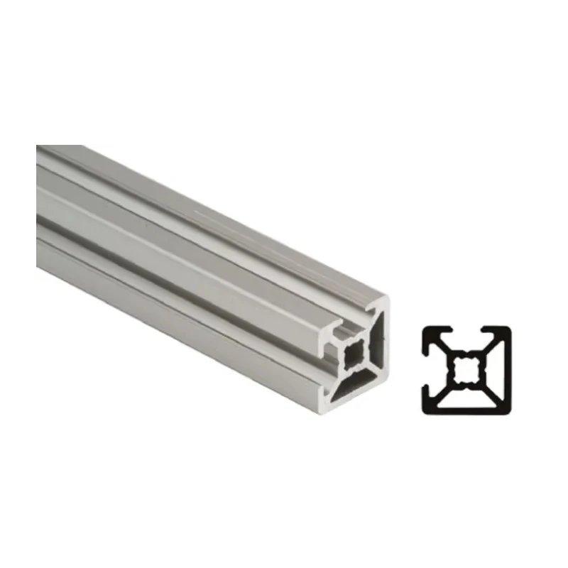 Bosch Rexroth Silver Aluminium Strut Profile 40 x 40 mm, 10 mm Groove, 3 m Length, Series MGE 13.2 3842993189/3000