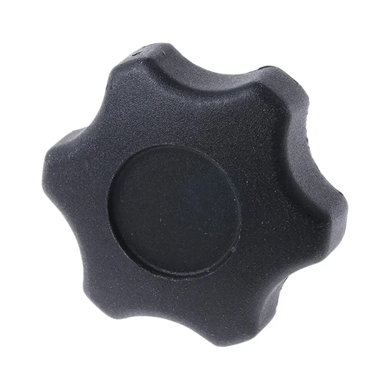 RS PRO Black Thermoplastic Multiple Lobes Clamping Knob, Threaded Stud, 60 mm Diameter, 30 mm Thread Length, Model 161-199