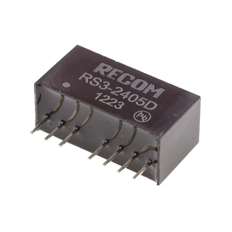 Recom DC/DC Converter 5V DC, 125mA Output, 36V DC Max Input, 3V Min Input, 2W SIP Through Hole, 81% Efficiency RS3-2405D