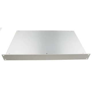 RS PRO 1U 19 Inch Rack Mount Case P10 Series Aluminium 254 mm Depth 44 mm Height Grey 224-206