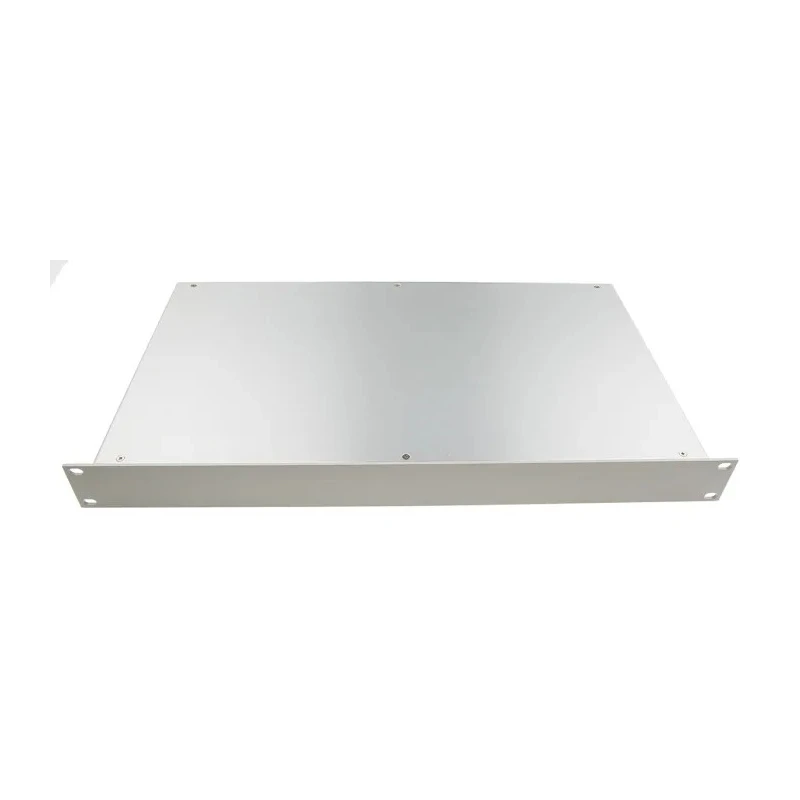 RS PRO 1U 19 Inch Rack Mount Case P10 Series Aluminium 254 mm Depth 44 mm Height Grey 224-206