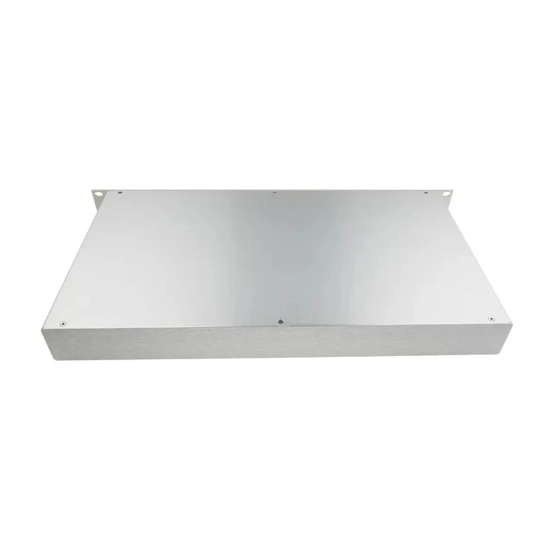 RS PRO 1U 19 Inch Rack Mount Case P10 Series Aluminium 254 mm Depth 44 mm Height Grey 224-206
