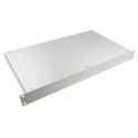 RS PRO 1U 19 Inch Rack Mount Case P10 Series Aluminium 254 mm Depth 44 mm Height Grey 224-206