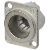 Neutrik Panel XLR Connector Straight Male 7 Way Silver over Nickel Plating 50V NC7MD-LX