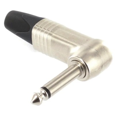 Neutrik Jack Connector 6.35 mm Cable Male Mono Right Angle NP2RX, 3A, 50V, Solder, 2 Ways