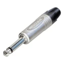 Neutrik Jack Connector 6.35 mm Cable Male Mono, 15A, Solder, Die Cast Zinc, Gold Plated NP2X