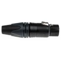 RS PRO Cable XLR Connector Straight Female, 4 Way, Silver over Nickel, 50V, 10A NC4FXX-BAG