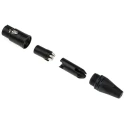 RS PRO Cable XLR Connector Straight Female, 4 Way, Silver over Nickel, 50V, 10A NC4FXX-BAG