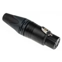 RS PRO Cable XLR Connector Straight Female, 4 Way, Silver over Nickel, 50V, 10A NC4FXX-BAG
