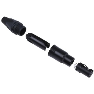 RS PRO XLR Cable Connector, Straight, Female, 3 Contacts, 50V, Silver Plating, Zinc Housing NC3FXX-BAG