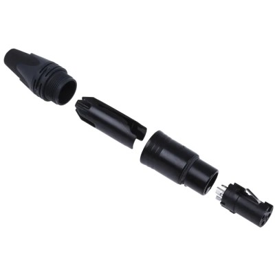 RS PRO XLR Cable Connector, Straight, Female, 3 Contacts, 50V, Silver Plating, Zinc Housing NC3FXX-BAG