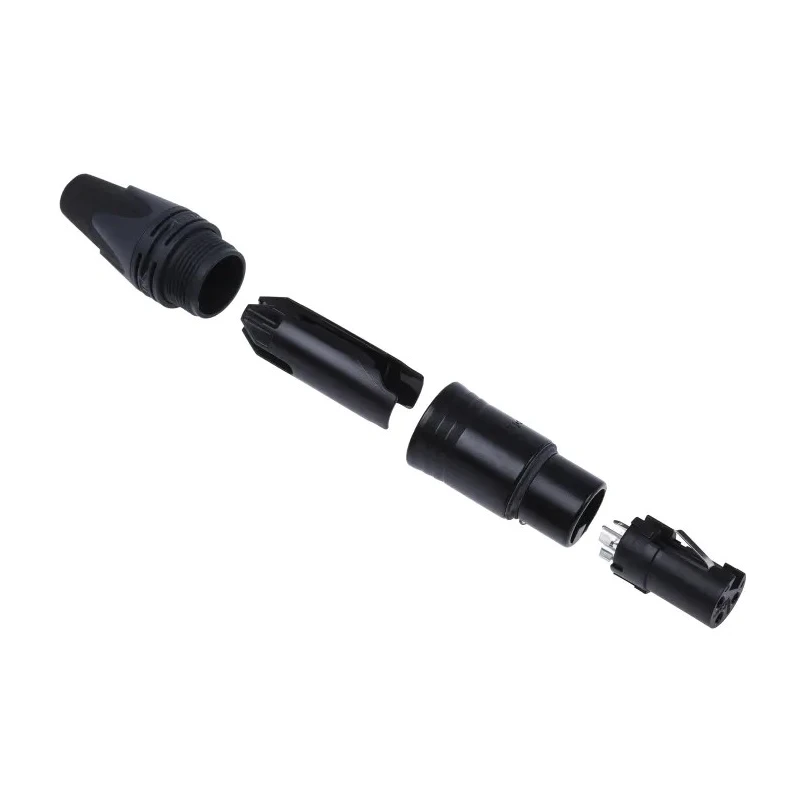 RS PRO XLR Cable Connector, Straight, Female, 3 Contacts, 50V, Silver Plating, Zinc Housing NC3FXX-BAG