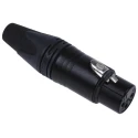 RS PRO XLR Cable Connector, Straight, Female, 3 Contacts, 50V, Silver Plating, Zinc Housing NC3FXX-BAG