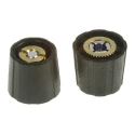 Sifam Potentiometer Knob 15.5 mm Diameter, Black, for 4 mm Circular Shaft, Nylon, S150004-BLK