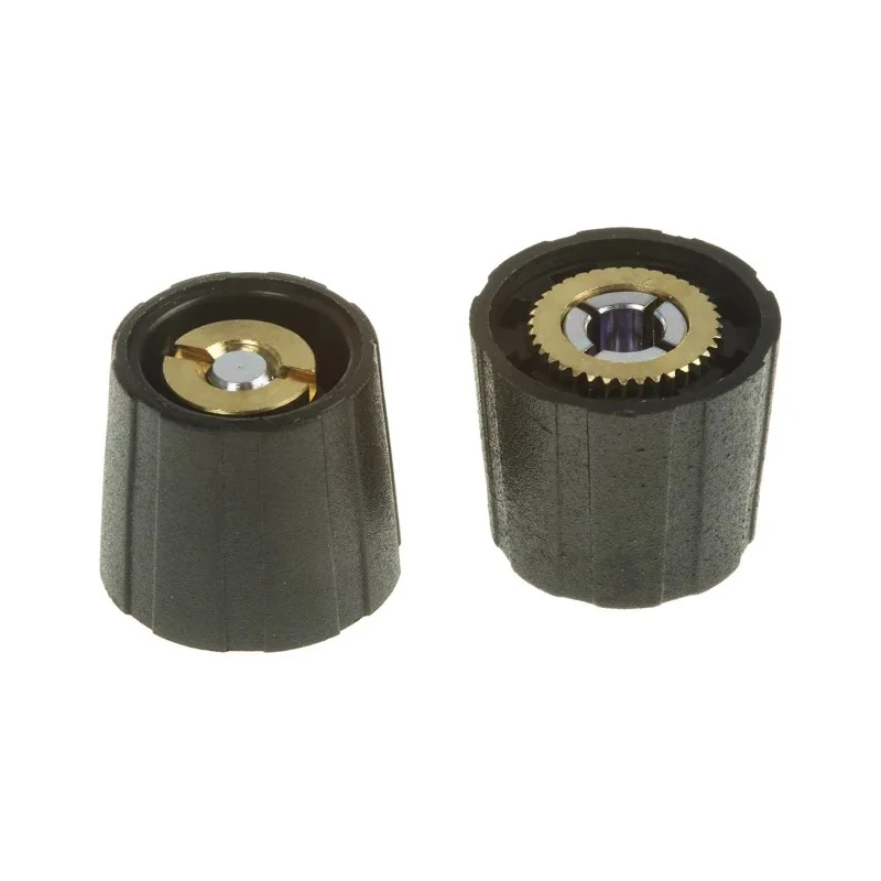 Sifam Potentiometer Knob 15.5 mm Diameter, Black, for 4 mm Circular Shaft, Nylon, S150004-BLK