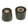 Sifam Potentiometer Knob 15.5 mm Diameter, Black, for 4 mm Circular Shaft, Nylon, S150004-BLK