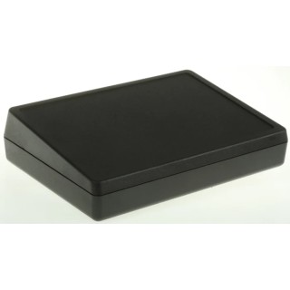 OKW DeskCase 138 Series Black ABS Desktop Enclosure Sloped Front, 138mm x 190mm x 47.5mm A0519009