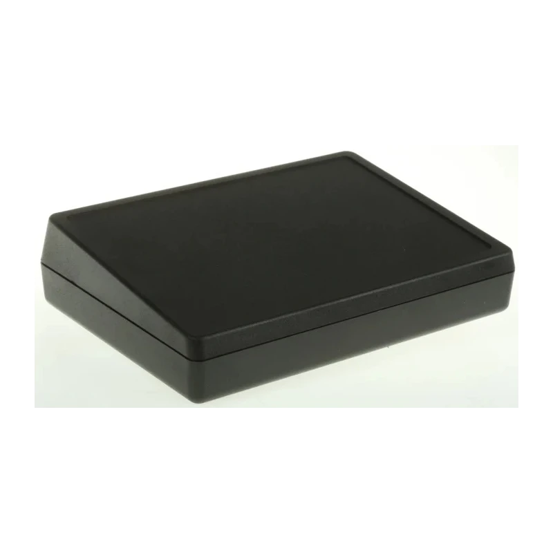 OKW DeskCase 138 Series Black ABS Desktop Enclosure Sloped Front, 138mm x 190mm x 47.5mm A0519009