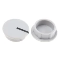 Sifam Potentiometer Knob Cap, Grey, 15.5 mm Diameter, Axial Shaft, Nylon, C151-GRY