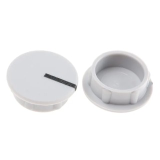 Sifam Potentiometer Knob Cap, Grey, 15.5 mm Diameter, Axial Shaft, Nylon, C151-GRY