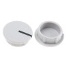 Sifam Potentiometer Knob Cap, Grey, 15.5 mm Diameter, Axial Shaft, Nylon, C151-GRY