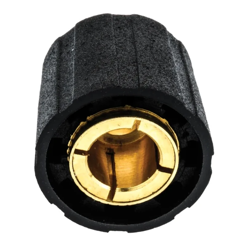 Sifam Potentiometer Knob, 15.5 mm Knob Diameter, Black, 6.35 mm Shaft Size, Circular, Nylon, S150250-BLK