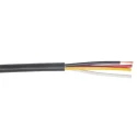 S2CEB FHP Series Multi-Conductor Audio Cable, Black, 100m Reel, Stranded Conductors, Bare Copper, 