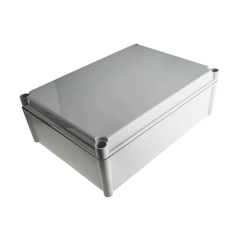 Fibox FEX Series Polycarbonate General Purpose Enclosure with Grey Lid, IP54, IK08, 378 x 278 x 130 mm