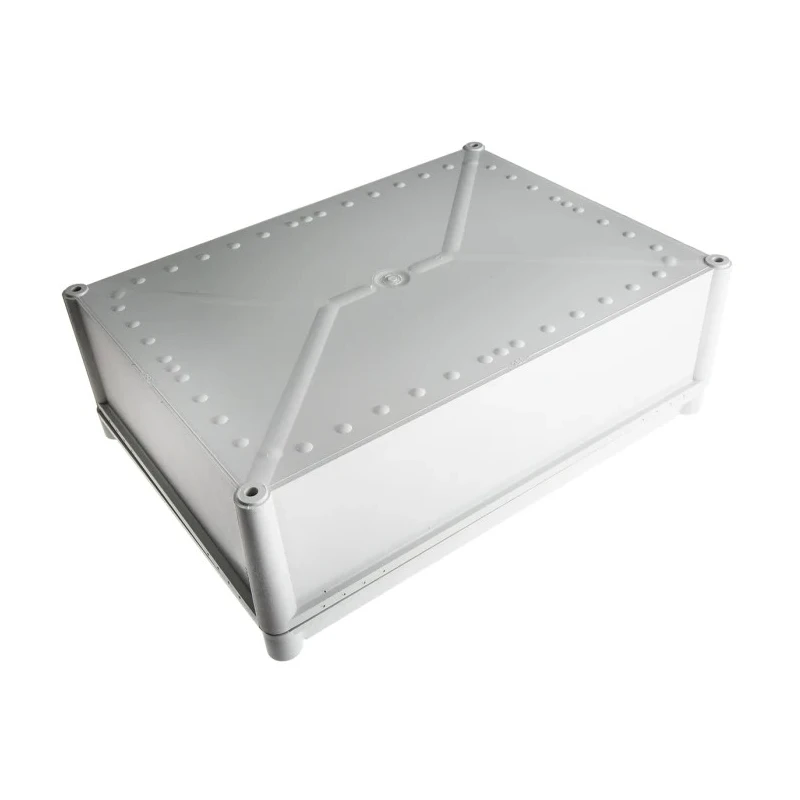 Fibox FEX Series Polycarbonate General Purpose Enclosure with Grey Lid, IP54, IK08, 378 x 278 x 130 mm