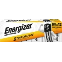 Energizer Energiser Industrial Alkaline 9V Battery, 600mAh, IEC 6LR61, Snap Terminal, 7638900361094