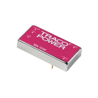 TRACOPOWER DC/DC Converter 12V/-12V Dual Output, 625 mA, 9–36V Input, 15 W, PCB Mount, 1.5kV Isolation, High TEN 15-2422WI