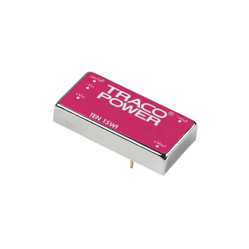 TRACOPOWER DC/DC Converter 12V/-12V Dual Output, 625 mA, 9–36V Input, 15 W, PCB Mount, 1.5kV Isolation, High TEN 15-2422WI