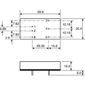 TRACOPOWER DC/DC Converter 12V/-12V Dual Output, 625 mA, 9–36V Input, 15 W, PCB Mount, 1.5kV Isolation, High TEN 15-2422WI