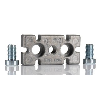 Bosch Rexroth M12 Levelling Foot Plate, Connecting Component, Die Cast Aluminium, Strut Profile 40 x 80 mm 3842536562