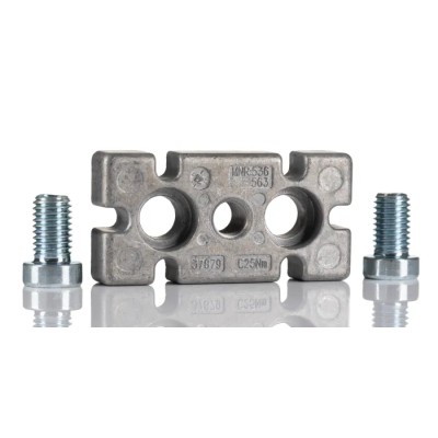Bosch Rexroth M12 Levelling Foot Plate, Connecting Component, Die Cast Aluminium, Strut Profile 40 x 80 mm 3842536562