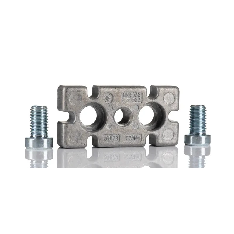 Bosch Rexroth M12 Levelling Foot Plate, Connecting Component, Die Cast Aluminium, Strut Profile 40 x 80 mm 3842536562