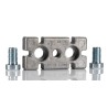 Bosch Rexroth M12 Levelling Foot Plate, Connecting Component, Die Cast Aluminium, Strut Profile 40 x 80 mm 3842536562