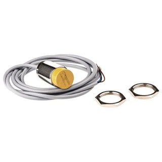 Turck Inductive Proximity Sensor, Threaded Barrel M18 x 1, PNP, 15 mm Detection, 30V DC, Cable, Chrome Plated NI15U-M18-AP6X