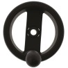 Elesa Technopolymer Hand Wheel, Black, 99 mm Diameter, Revolving Handle, Steel Insert 78521