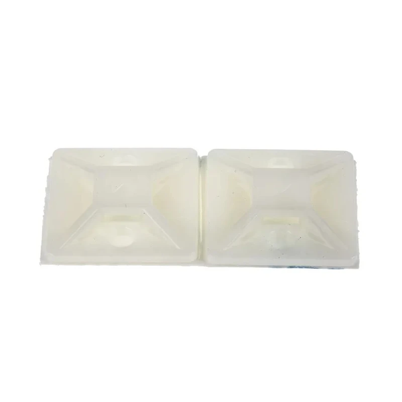 RS PRO Natural Cable Tie Mount Nylon 4.6mm x 19.5mm x 19.5mm Self-Adhesive, Screw Fixing 227-996