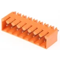Weidmüller OMNIMATE SL Series Pluggable Terminal Block, 8 Contacts, 3.5 mm Pitch, 1 Row, 17A, 320V, Male, Orange 1604530000