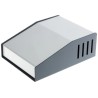 Hammond 515 Series Grey Steel and Aluminium Sloped Front Desktop Enclosure 159x117x58 mm 515-0910