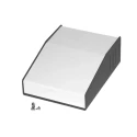 Hammond 515 Series Grey Steel and Aluminium Sloped Front Desktop Enclosure 159x117x58 mm 515-0910